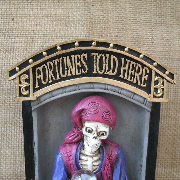 Accents Skeleton Fortune Teller Booth Figurine Crystal Ball Poshmark